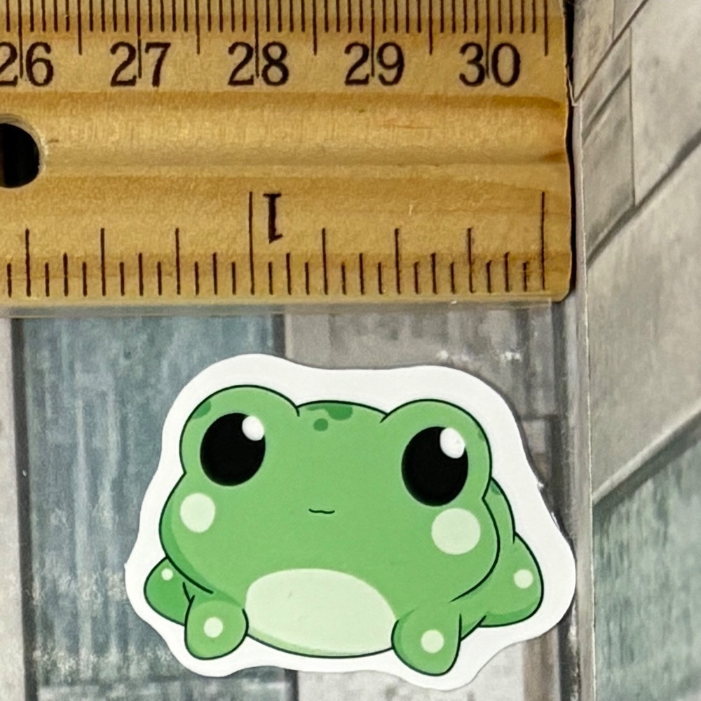 🌀10/$10🌀 Cartoon Kawaii Frog Reusable Waterproof Vinyl Sticker Decal